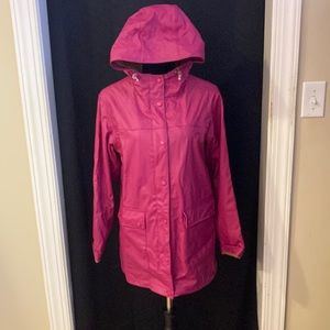 Land’s End lined rain coat. Size Small